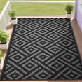 thumbnail image 1 of RURALITY Outdoor Rug 9x12 Feet Waterproof for Patio Clearance,Large Plastic Straw Mat for Camping,Porch,RV,Reversible, Easy to Clean,Light Coffee, 1 of 7