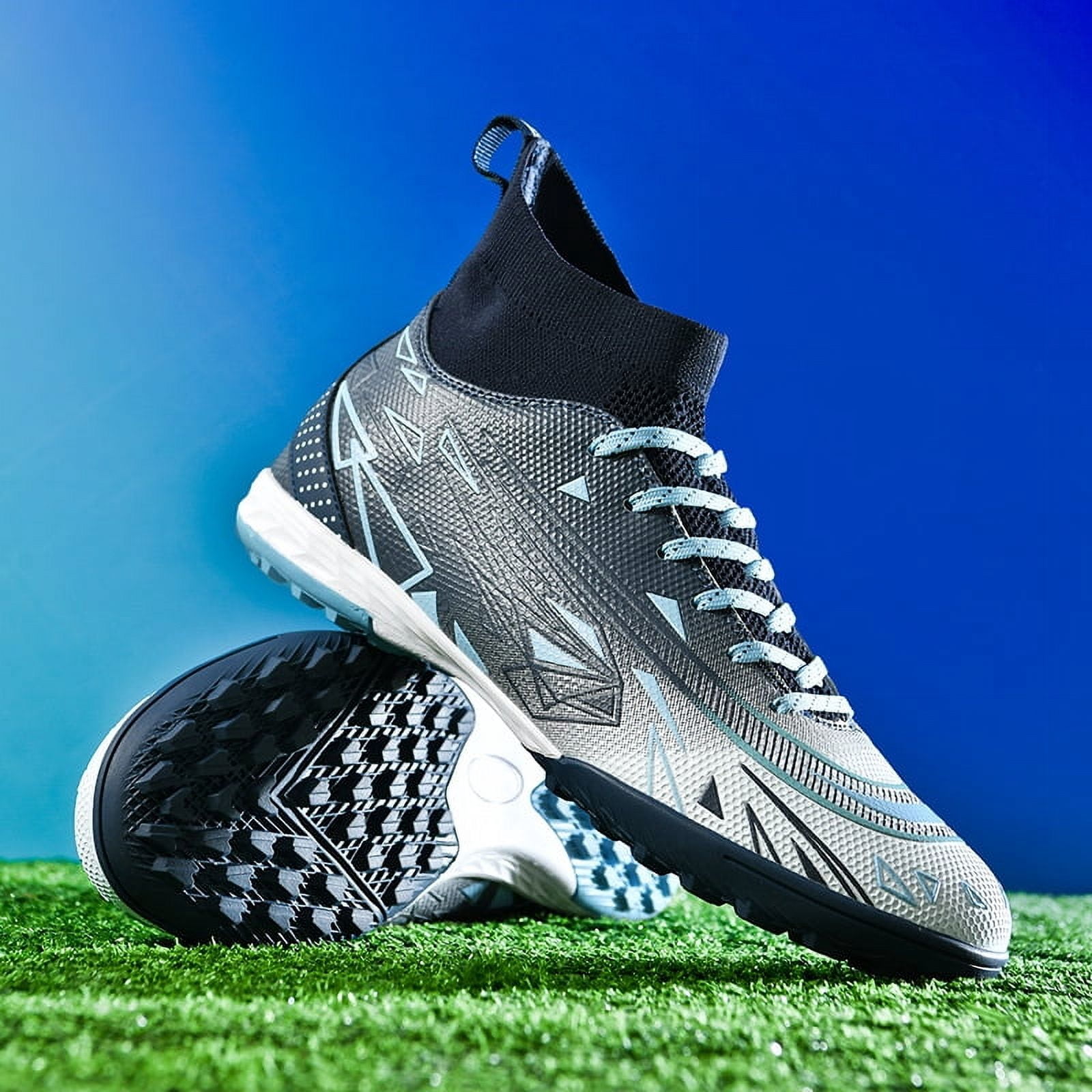 RURAN Men's Soccer Cleats Football Cleats for Mens Big Boys High-Top ...