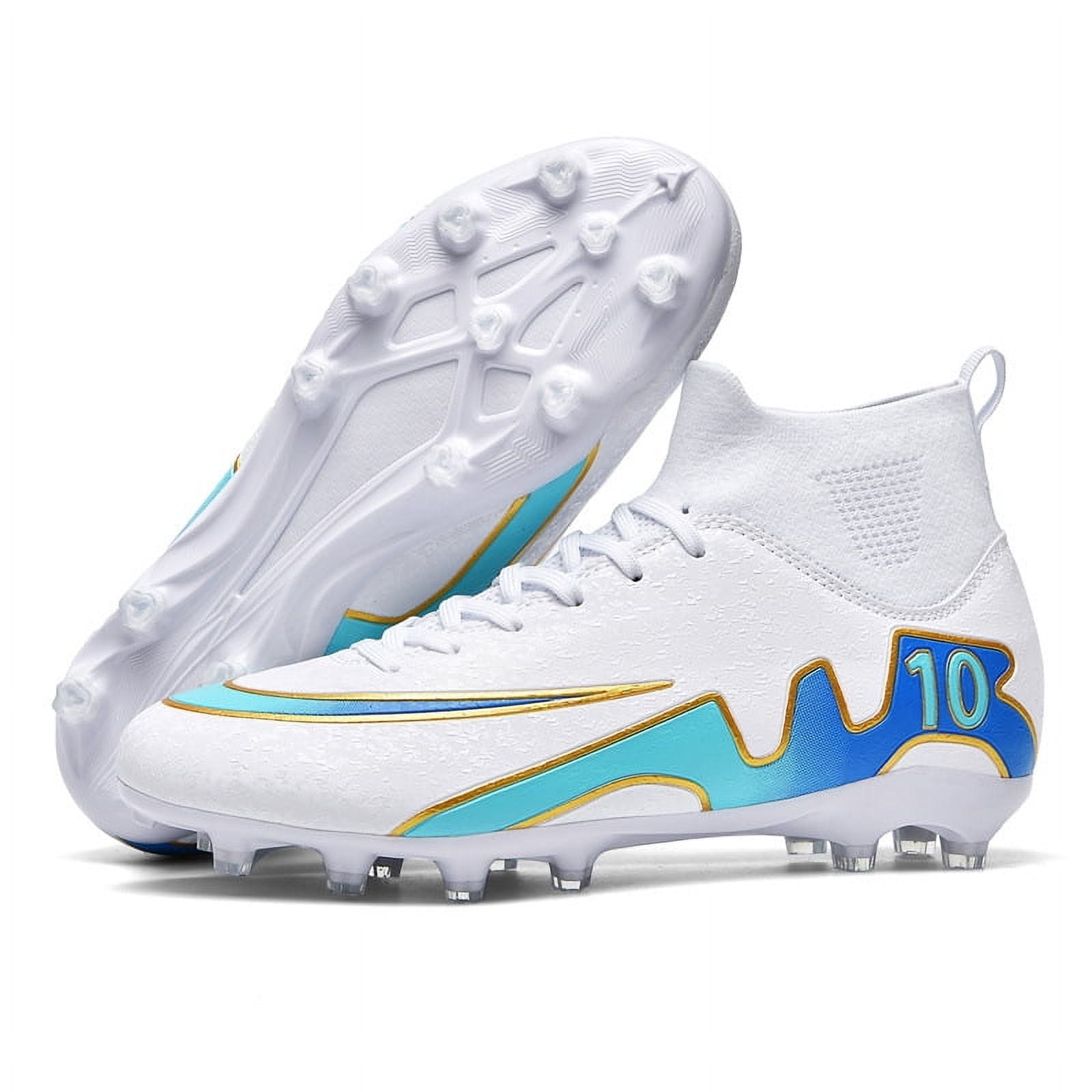 RURAN Men's Soccer Cleats Football Cleats for Mens Big Boys High-Top ...