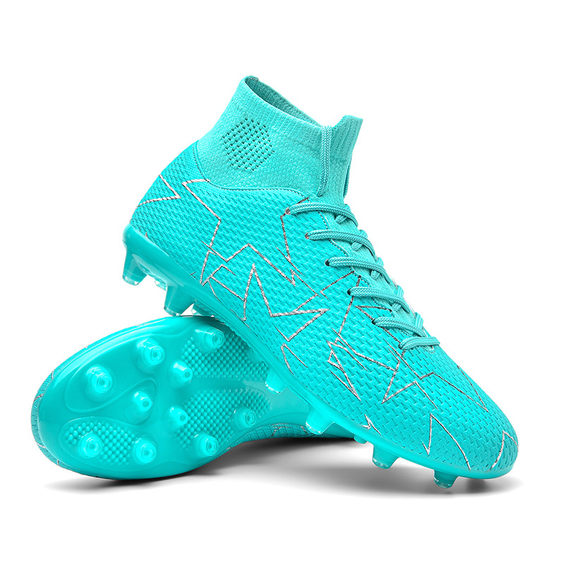 Men's Long Spikes Cleats Youth Outdoor Training Lace-up Soccer Boots main image 1
