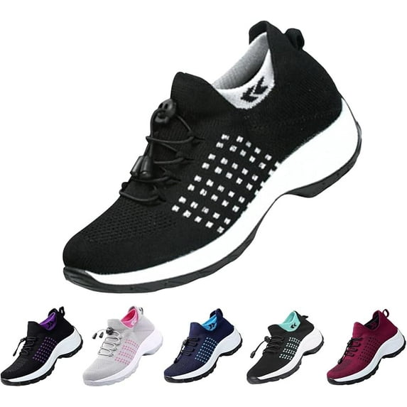 RURAN Ortho Stretch Cushion Shoes for Women Comfortwear Orthopedic Sneakers Ortho Breathable Shoes for Plantar Fasciitis