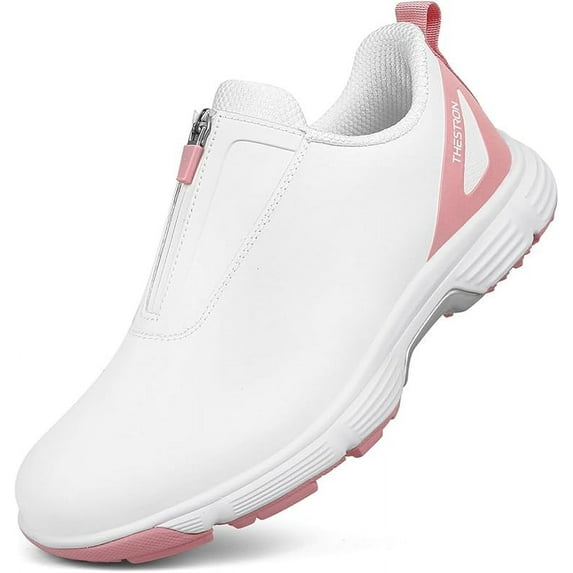 RURAN Women's Golf Shoes Classic Waterproof Ladies Golf Sneakers Non-Slip Lightweight Breathable Professional Women Golf Trainers Walking Footwear Designed for Golfer Great Golf Gifts