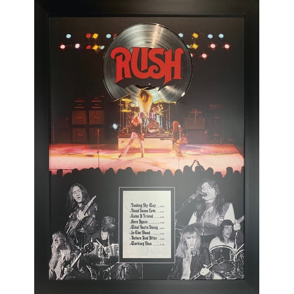 RUSH Framed First Album Collage