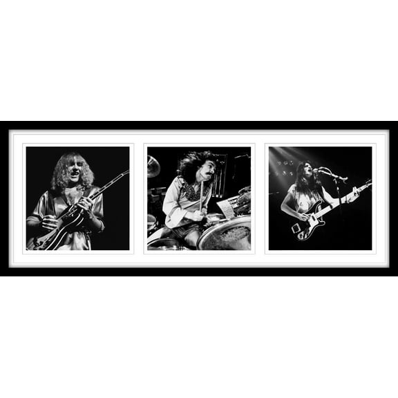 RUSH Framed Triple Black & White Photo Collage