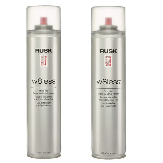 RUSK W8Less Strong Hold Shaping and Control Hairspray 10oz (Pack of 2)