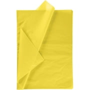 RUSPEPA Gift Wrapping Tissue Paper - Yellow Tissue Paper for Gift Wrap, Art Crafts, DIY, Pack Bags, Birthday, Wedding and More - 19.5 x 27.5 inches - 25 Sheets