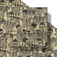 thumbnail image 1 of RUSPEPA Halloween Wrapping Paper Roll, Mini Roll, Funny Skeletons Design, Gothic Kraft Gift Wrap Paper for Spooky Gifts, Halloween Party Favors, Trick or Treat, 17 Inches x 16.4 Feet, 1 of 6
