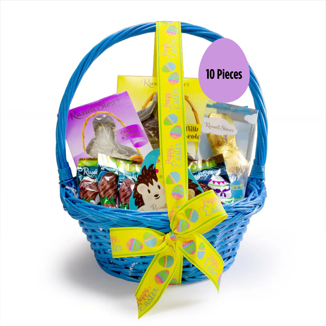 RUSSELL STOVER Easter Chocolate Gift Basket, 22.3 oz of Easter Candy