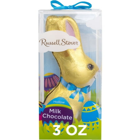 RUSSELL STOVER Easter Hollow Milk Chocolate Easter Bunny, 3 oz.