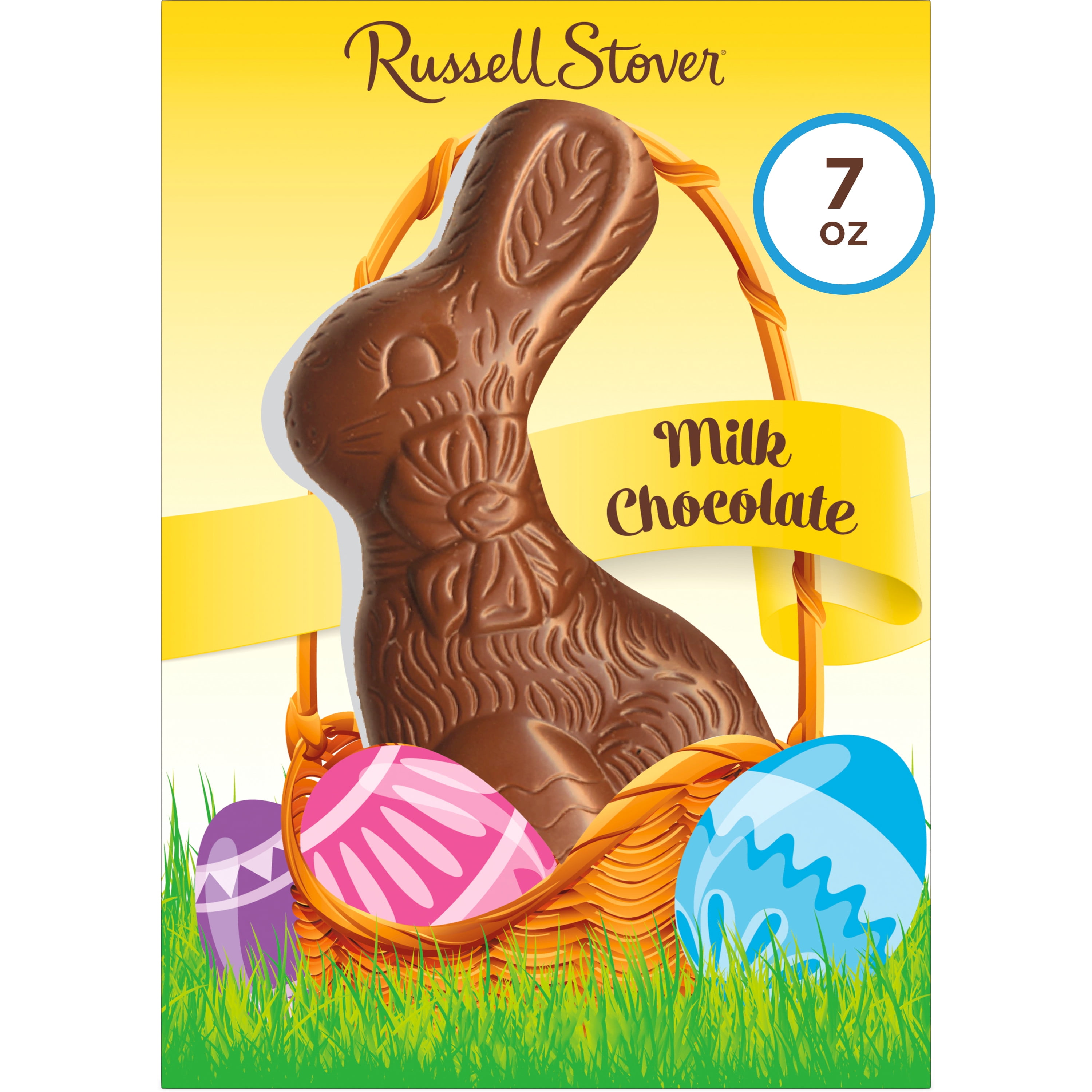RUSSELL STOVER Easter Solid Milk Chocolate Easter Bunny, 7 oz
