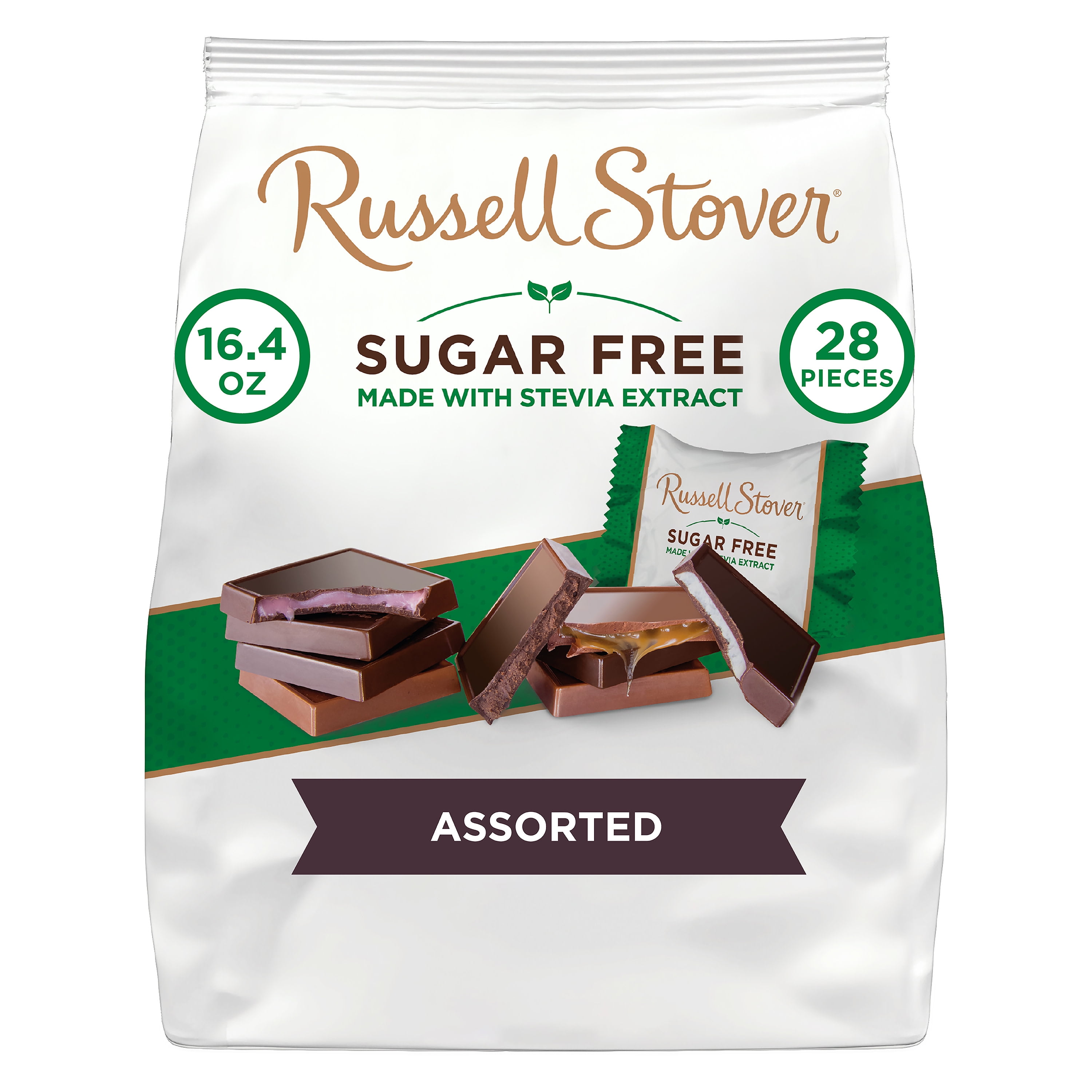 RUSSELL STOVER Sugar Free Chocolate Candy and Dark Chocolate Assorted