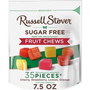 RUSSELL STOVER Sugar Free Fruit Chews Candy, 7.5 oz. bag