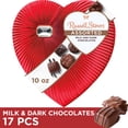 thumbnail image 1 of Russell Stover Diamond Brooch Heart Assorted Milk & Dark Chocolates, 10 oz. Valentine's Day Box, 1 of 8