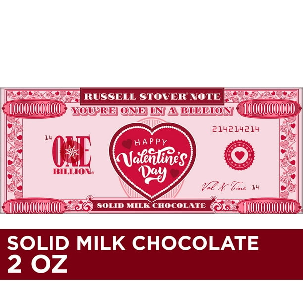 Russell Stover Valentine's Day One in a Billion Solid Milk