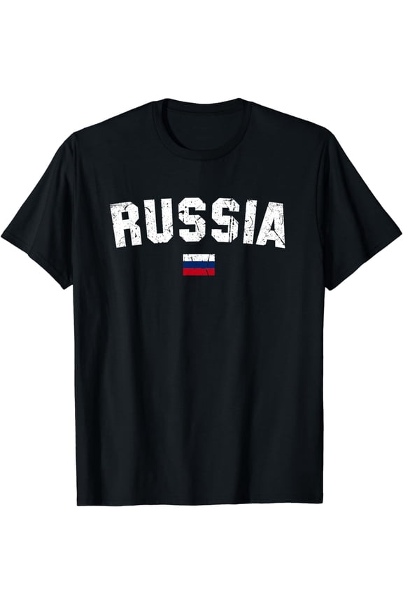 RUSSIA Flag Vintage Russian Flag RUSSIA T-Shirt
