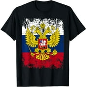 RUSSIA Flag Vintage Russian Flag RUSSIA T-Shirt