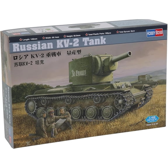 Hobby Boss Russian KV-2 Tank Vehicle Model Building Kit