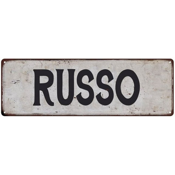 RUSSO Vintage Look Gift Rustic Chic Metal Sign 6x18 206180036287