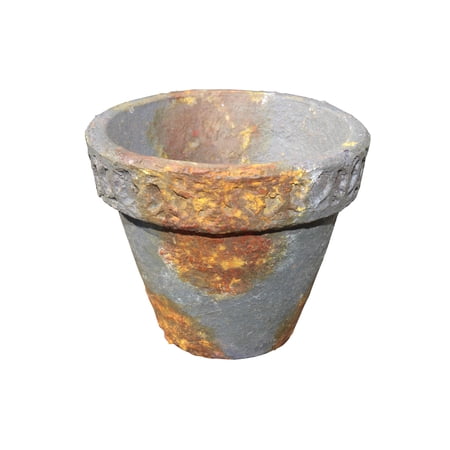 RUST BROWN TERRACOTTA POT 3.5"