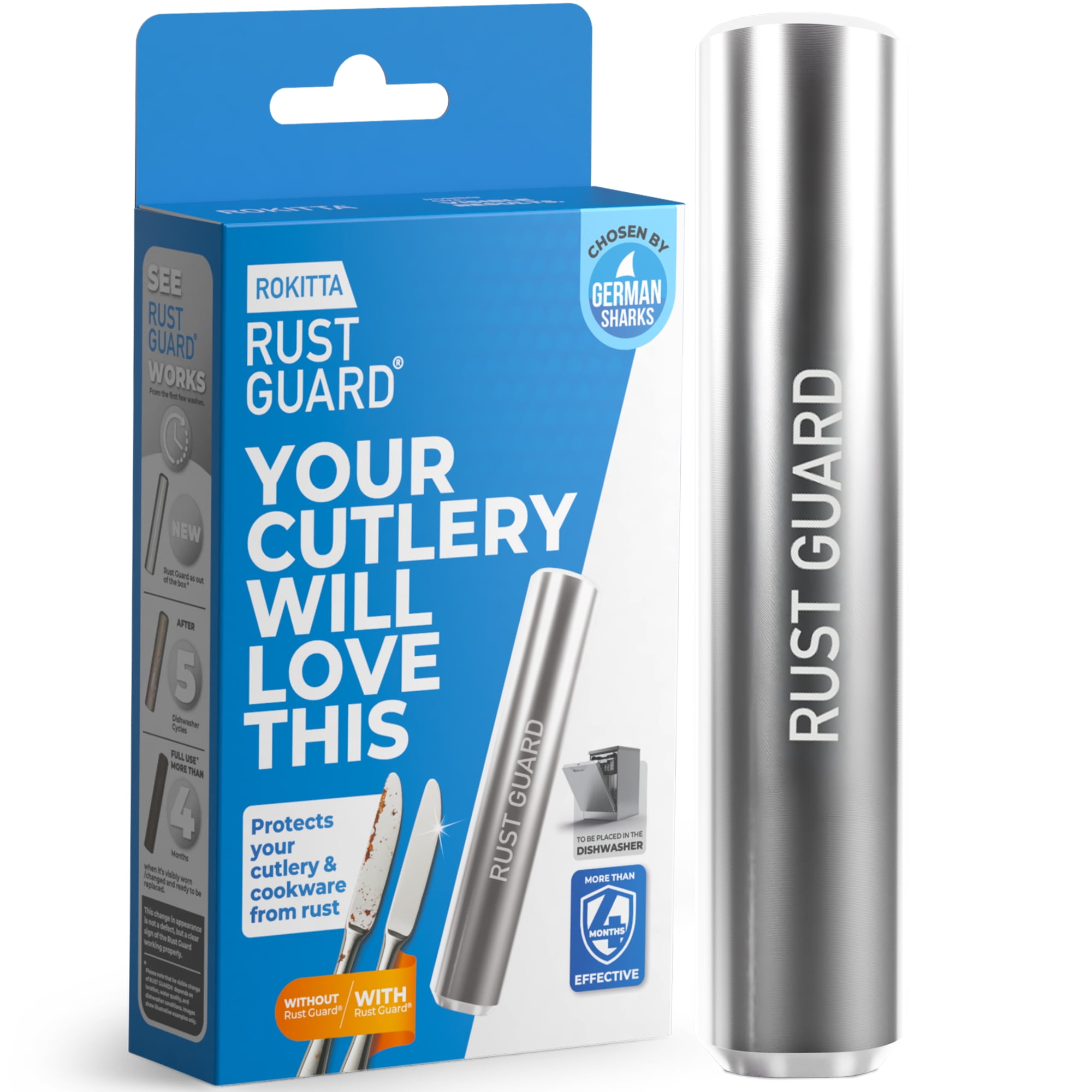 Rust Guard RG-1 Reusable Dishwasher Rust Remover & Silverware Protector ...
