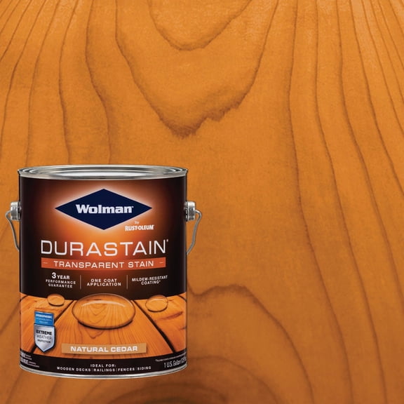Rust-Oleum Cedar Wood Preservative 12356 - Semi-Transparent Exterior Stain - 1 Gal, Brown