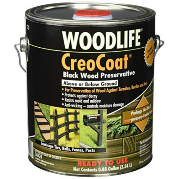 RUST-OLEUM 14436 Creocoat Woodlife Water Based Wood Preservative 1 gal Black