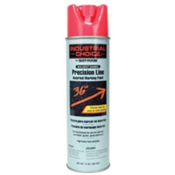 Rustoleum 1661-838 17 Oz Fluorescent Pink Precision-Line Marking Spray Paint Pack of 12