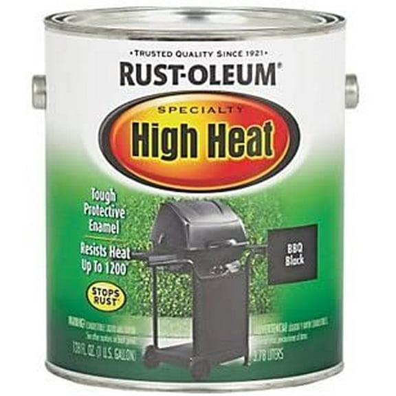 RUST-OLEUM 233967 High Heat Enamel, Barbeque Black