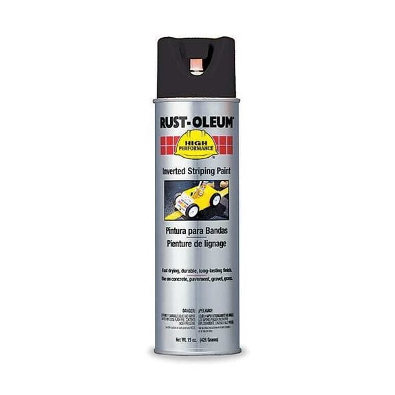 RUST-OLEUM 2378838 Inverted Striping Paint, 18 oz., Black, Solvent -Based