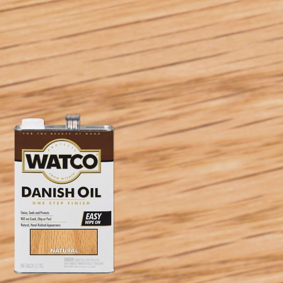 Rust-OLEUM 242217 Watco Gallon Natural Danish Oil Wood Finish
