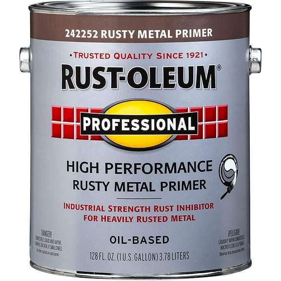 Rust-Oleum Rusty Metal Primer 242252 - All Surface, Red - Gallon