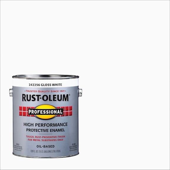 RUST-OLEUM 242256 White Gloss Finish,  Residential Use, Standard Application