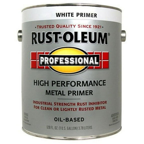 Rust-Oleum Professional White Clean Metal Paint Primer, Gallon