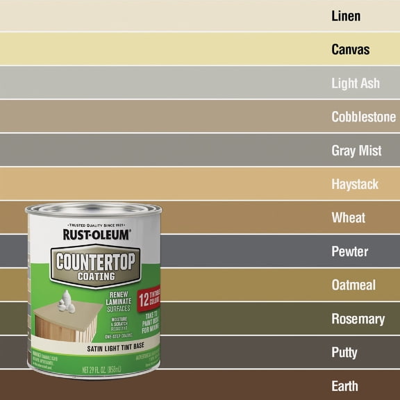RUST-OLEUM 246068 Quart Interior Countertop Coating, 1 Qt