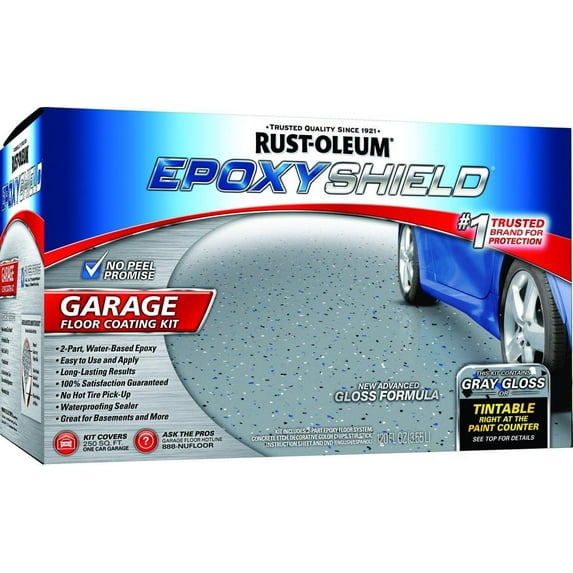 RUST-OLEUM Epoxy Shield Paint for Concrete, Gallon Tint Base Garage ...