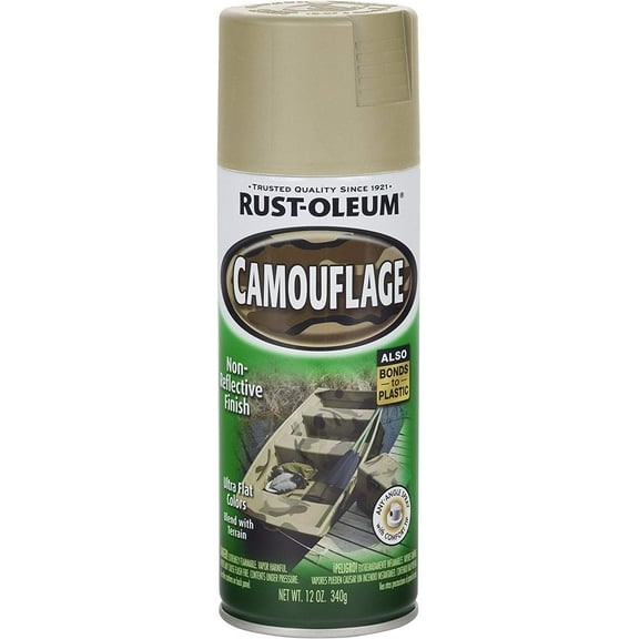 Rust-Oleum Specialty Camouflage Spray Paint Sand - Flat Finish, Durable - 11 oz