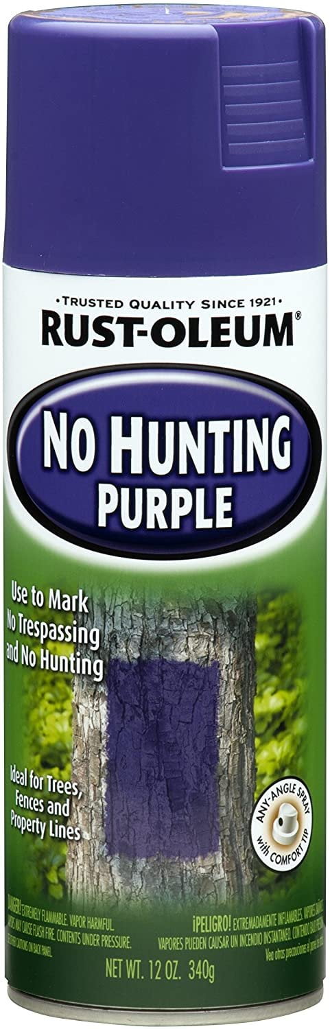 Rust-Oleum No Hunting Purple Spray Paint 12 oz (6 Pack)
