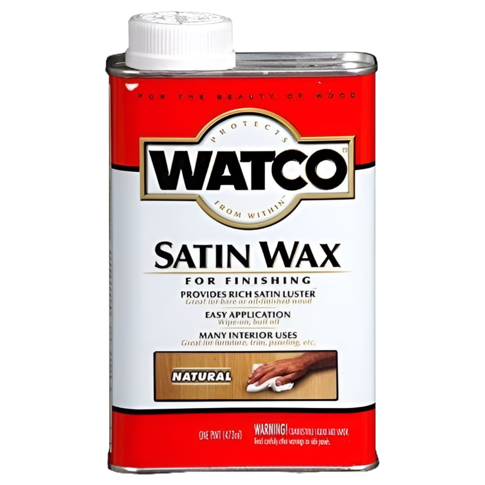 Rust-Oleum Watco Finishing Wax Satin - Natural Wood Finish - Quart — Residential Use, Standard Application
