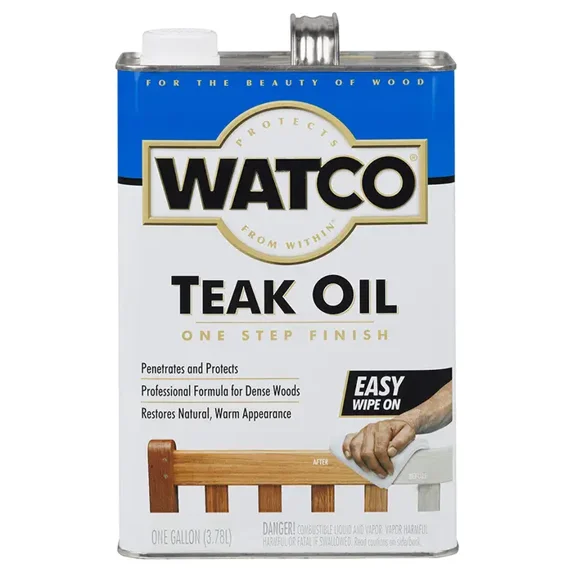 Rusting Oil 1 gal Rust-Oleum 67131 Clear Watco Teak Oil Finish - Walmart.com