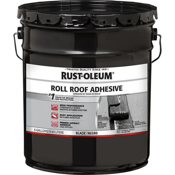 RUST-OLEUM Adhesive Roofing ROLL BLK 5GA 347432