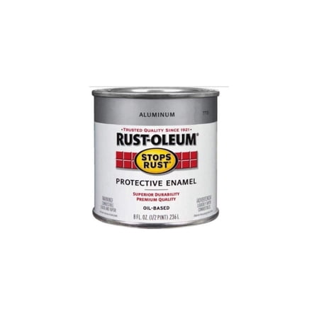 Rust-Oleum Aluminum Paint RST - Silver - Quart — Interior & Exterior Use, Professional Finish
