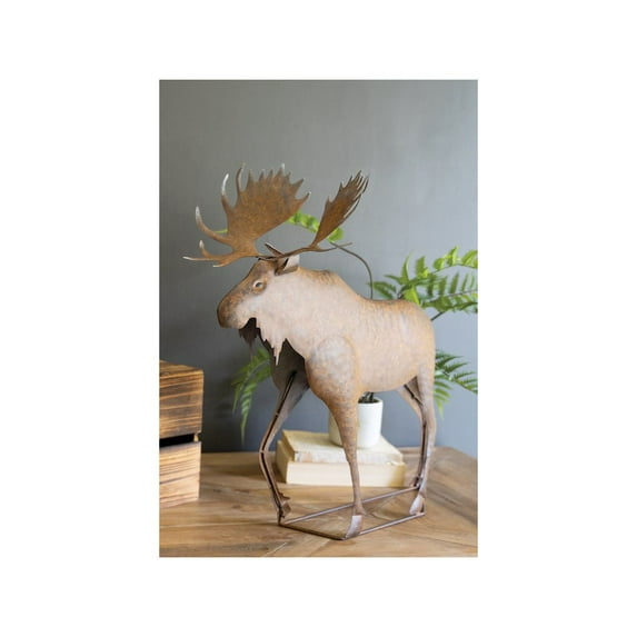 RUSTIC METAL MOOSE