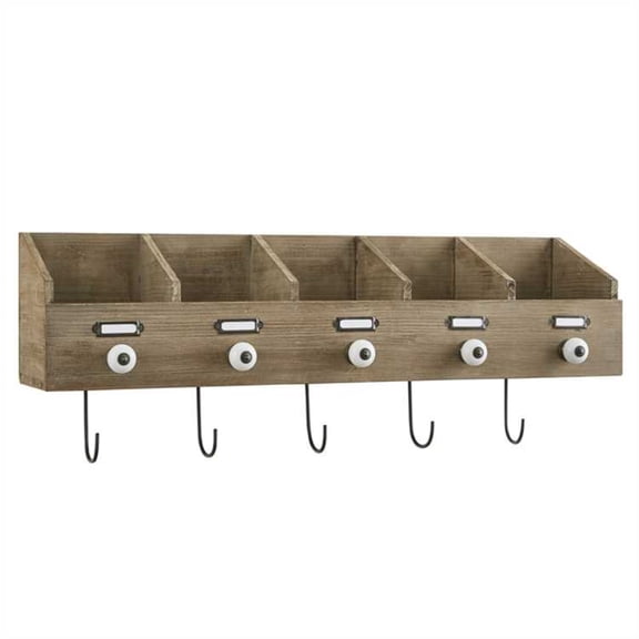Rustic Wood Wall File Box - Park Designs
