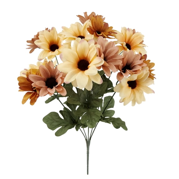 Mainstays 16 Indoor Artificial Daisy Bush, Rusty Color