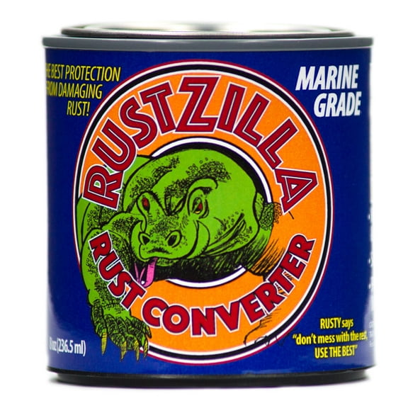 RUSTZILLA 856557004189 Marine Grade Rust Converter and Remover, Professional Strength for All Metals Including Stainless Steel, Steel, Cast-Iron, Quart, 32 oz.