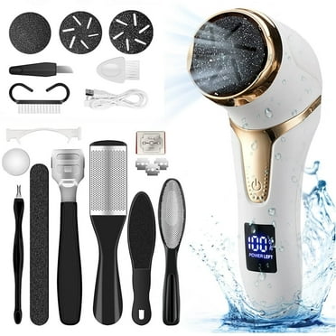 RUTAWZ Electric Callus Remover for Feet – Rechargeable Foot File & Pedicure Tools for Feet, Includes 10-in-1 Pedicure Kit