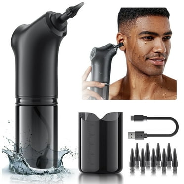 RUTAWZ Electric Ear Wax Removal Kit with 4 Pressure Modes, 10 Tips, and Basin for Safe Family Use