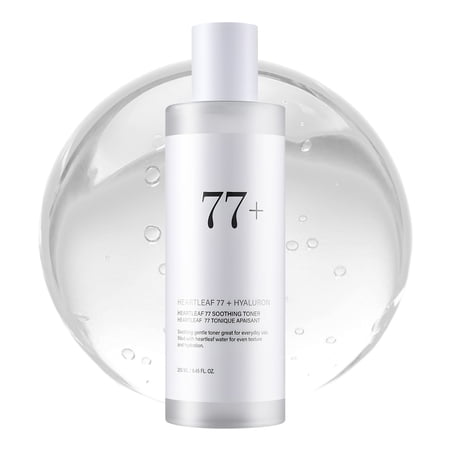 RUTAWZ Heartleaf 77 Soothing Toner for Face, Hydrating & pH Balancing Toning Solution, 8.45 fl oz