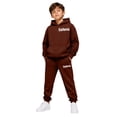 thumbnail image 1 of RUTAYY Boys 2 Piece Clothing Set City Graphic for Kids Cozy Hooded Tracksuit Long Sleeve Casual Everyday Wear, Brown, 1 of 6