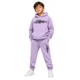 thumbnail image 1 of RUTAYY Boys 2 Piece Clothing Set Letter Graphic Long Sleeve Pullover Hoodie Elastic Waist Sweatpants Street Wear, Purple, 1 of 6